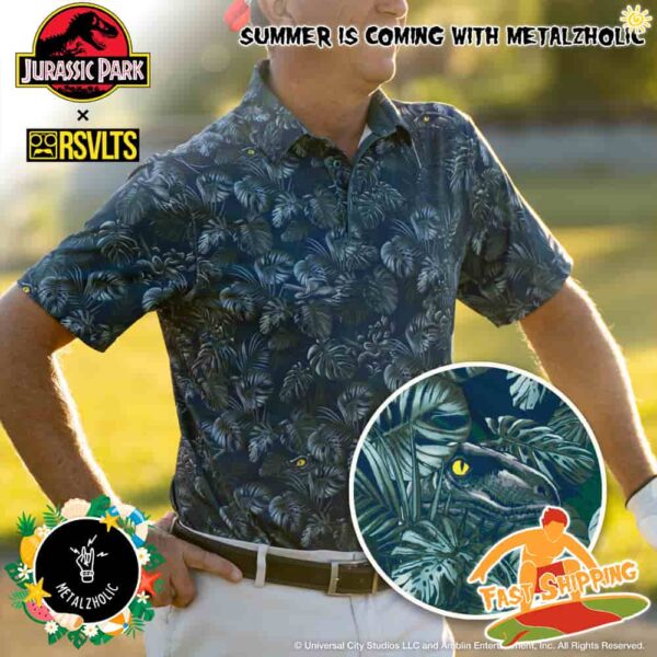 RSVLTS Summer Collections Jurassic Park Clever Girl Polo Shirt