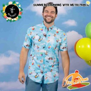 RSVLTS Summer Limited Batman Disney And Pixar Up Movie What Goes Up Hawaiian Shirt