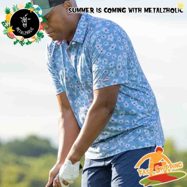 RSVLTS Summer Limited Breakfast Balls Playing The Blues Polo Shirt And Beach Short