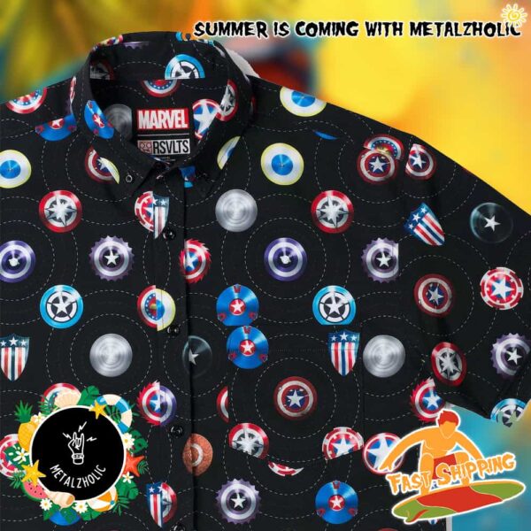 RSVLTS Summer Limited Captain America Wield The Shield Hawaiian Shirt