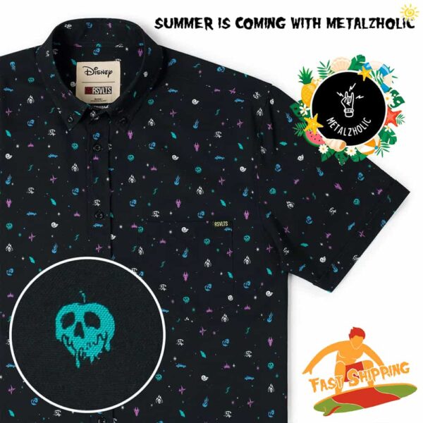 RSVLTS Summer Limited Disney Villains Terrible Trinkets Hawaiian Shirt