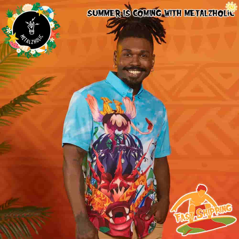 RSVLTS Summer Limited Disney's The Lion King Just Can't Wait Hawaiian Shirt RSVLTS Summer Limited Disney's The Lion King Just Can't Wait Hawaiian Shirt