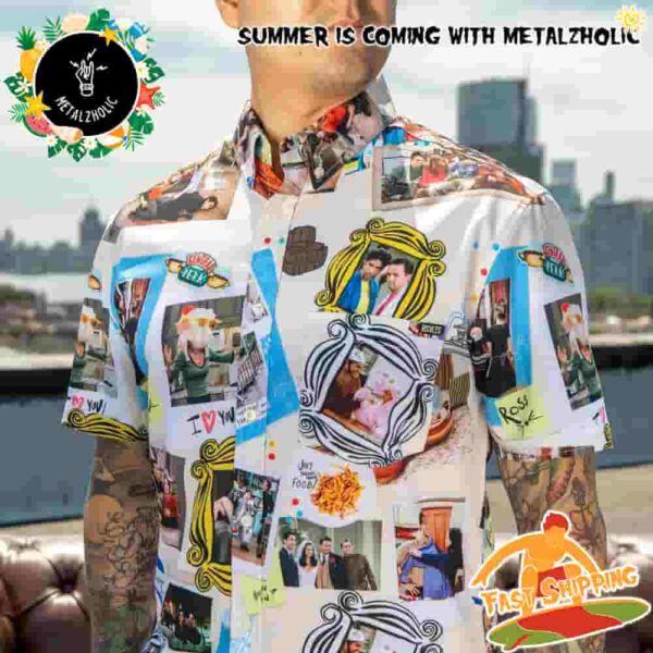 RSVLTS Summer Limited Friends The One With The Memories Hawaiian Shirt And Beach Short