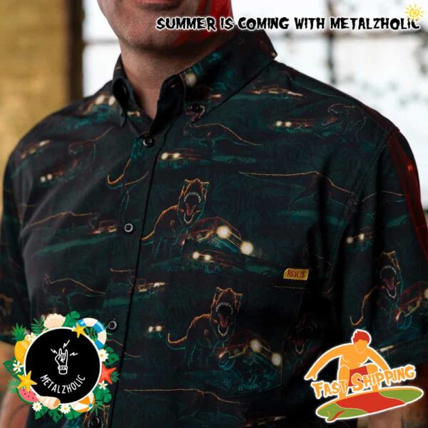 RSVLTS Summer Limited Jurassic Park Must Go Faster Hawaiian Shirt