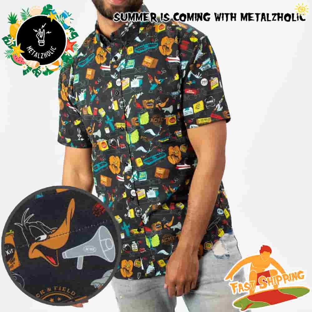 RSVLTS Summer Limited Looney Tunes The Acme Catalog Hawaiian Shirt And Beach Short RSVLTS Summer Limited Looney Tunes The Acme Catalog Hawaiian Shirt And Beach Short