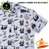 RSVLTS Summer Limited Marvel Bad Hosts Hawaiian Shirt And Beach Short