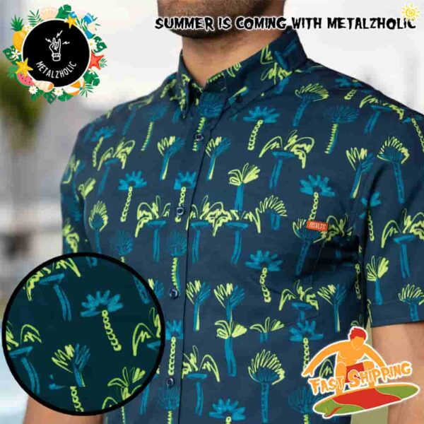 RSVLTS Summer Limited Neon Palmies Hawaiian Shirt