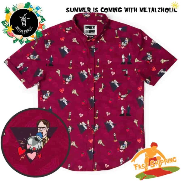 RSVLTS Summer Limited The Office Heartbeets Hawaiian Shirt