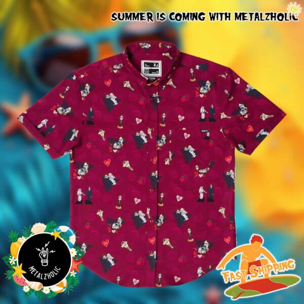 RSVLTS Summer Limited The Office Heartbeets Hawaiian Shirt And Beach Short