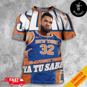 SLAM Cover 254 Karl-Anthony Towns Ya Tu Sabe New York Knicks All Over Print T-Shirt