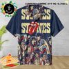 The Rolling Stones With Leopard Pattern Summer Collections Heavy Metal Band Hawaiian Shirt And Beach Short