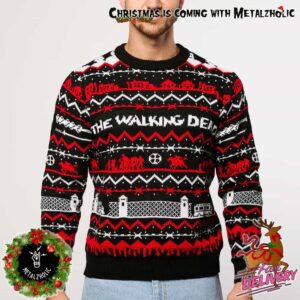 The Walking Dead Holiday Gift By Skybound Merch Christmas Gift Ugly Sweater