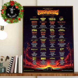 Welcome To Rockville May 15-16-17 2025 At Daytona International Speedway Daytona Beach Florida Poster Lineup Merchandise North America’s Largest Rock Festival Poster Canvas