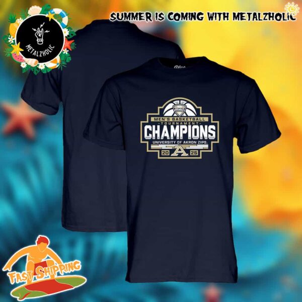 Akron Zips 2025 MAC Men’s Basketball Conference Tournament Champions T-Shirt