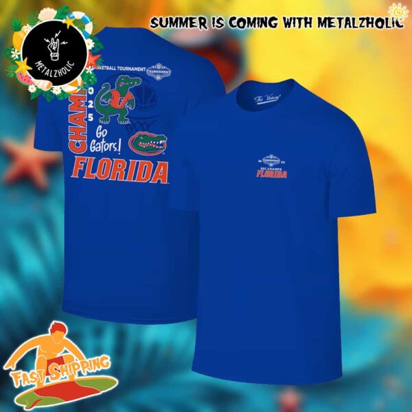 Florida Gators The Victory 2025 SEC Men’s Basketball Conference Tournament Champions Two Sides T-Shirt