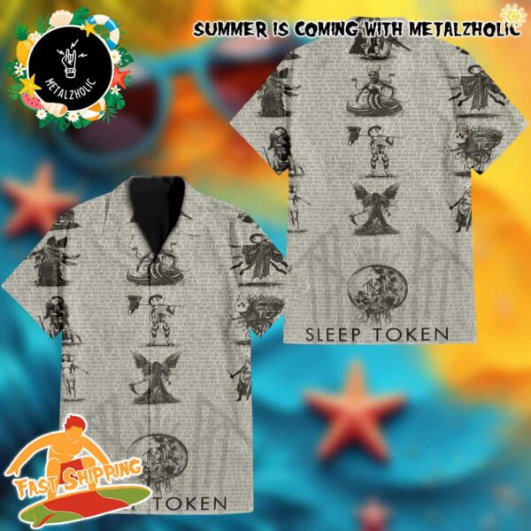 Sleep Token Lyric Take Me Back To Eden Best Band Summer Collections For Vacations Hawaiian Shirt And Beach Short