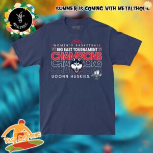 UConn Huskies Women’s Basketball 2025 Big East Tournament Champions NCAA T-Shirt Hoodie