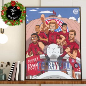 All Eyes On That One Piece x FC Bayern Munchen Our Way Hoam Mia San Mia Poster Canvas